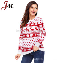 Good sale thick knitted jacquard adult ugly christmas sweater jumpers